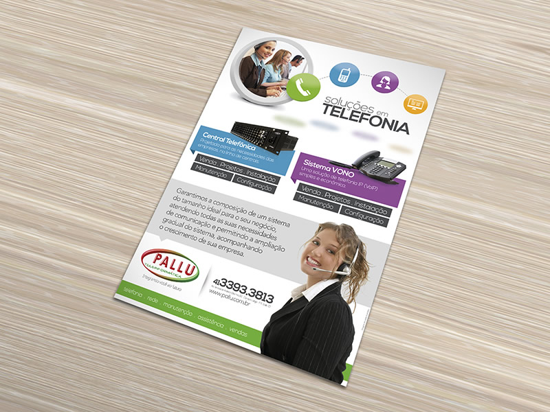 Folder . Pallu Teleinformática Telefonia